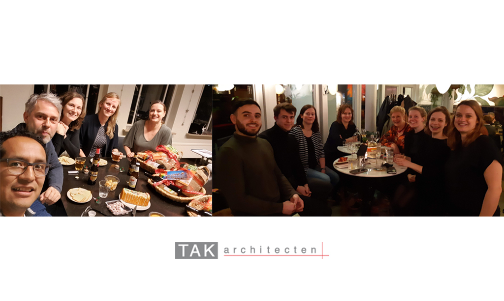 Iedereen fijne dagen gewenst! Wij keken tijdens onze kerstborrels in Arnhem en Delft terug op een productief jaar met prachtige projecten. Welkom ook Pauline Overheul in ons team!