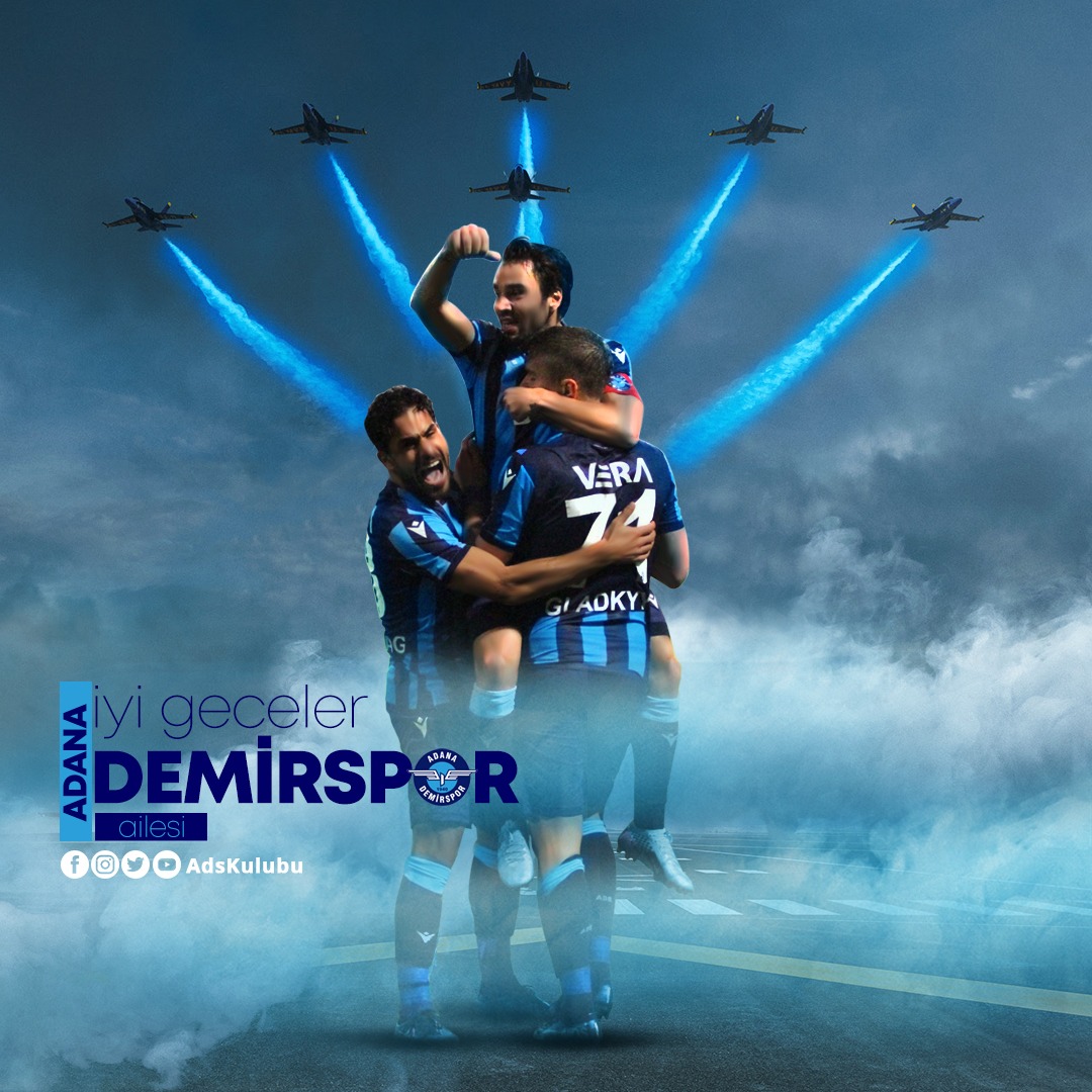 İyi geceler Büyük Adana Demirspor taraftarı.⚡👏