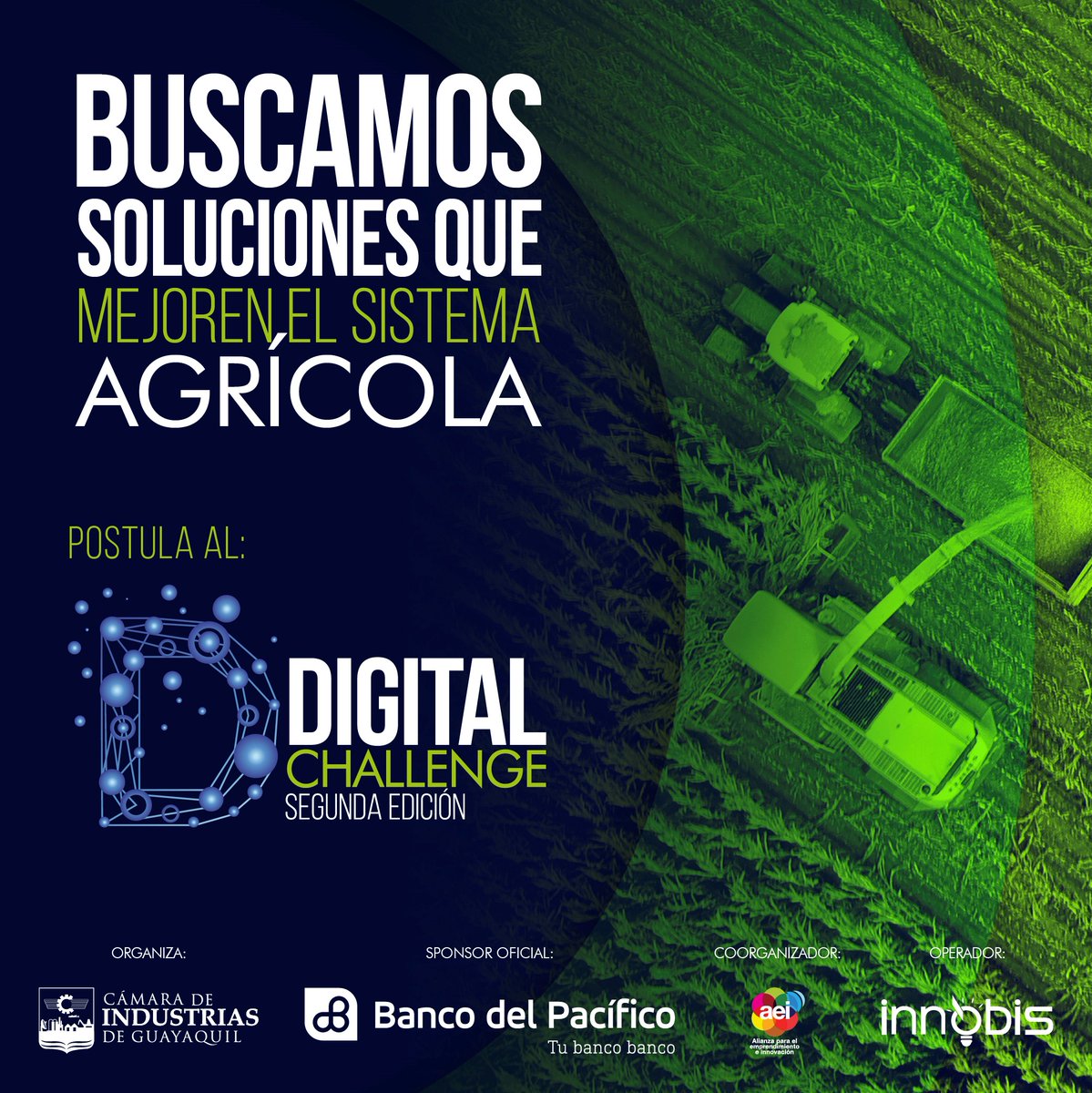 aeiecuador's tweet photo. ¡Postula tu emprendimiento!
Postula hasta el 26/enero #DigitalChallengeEc ✈️
Más información en ➡️ https://t.co/36IEuxtm7H
Sponsor Oficial: @BancoPacificoEC
Organiza: @Industriasgye
Co-organiza: @aei_ec
#Ecuador #Industrias #CIG https://t.co/BmyiiMRPN0