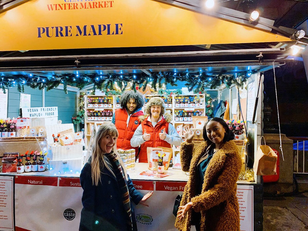 In the spirit of Christmas we have taken a stroll down Southbank to enjoy the festive markets and say hi to some of our Speciality Fair exhibitors. Here are <a href="/PureMaplers/">Pure Maple</a> selling their delicious syrup - be sure to have a sample if you are around the area. :)
