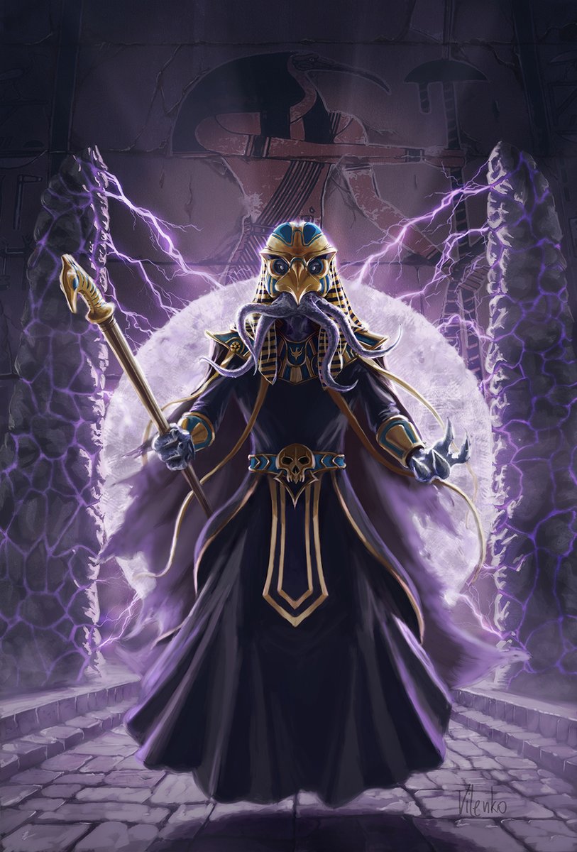 VilenkoArt's tweet photo. Mind flayer with an Egyptian motif https://t.co/QF1rokPkOl
#art #artwork #digitalart #digitalpainting #fantasy #fantasyart #illustration #photoshop #characterart #dnd
#creature #creatureart #mindflayer #ilithid #dungeonsanddragons #vilenko #vilenkoart https://t.co/xvc5MIbAGs