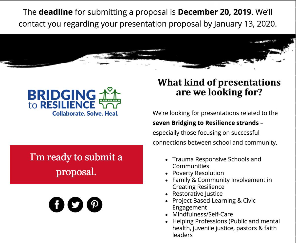 GingerLewman's tweet photo. So many great sessions in already, but YOU've been busy.
It's ok...we're giving you a few more days.
Time to write up that title & description! https://t.co/8209iovX89
#bridging2resilience #traumainformed
#ksedchat #moedchat #sel
#socworked #macrosw #swtchat #mentalhealth https://t.co/WcXgmbmmVA