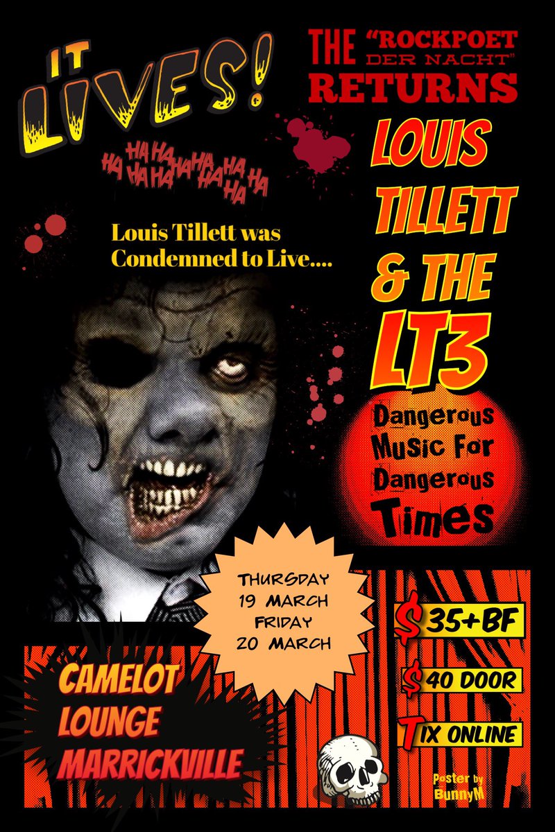 LouisTheTillett's tweet photo. The latest poster. A draft. Image adapted from an original photo by Tony Mott. #tonymott #louistillett #LT3 @CamelotLounge Not yet an official poster or a T-shirt. Feedback? https://t.co/K7MnVBG0fS