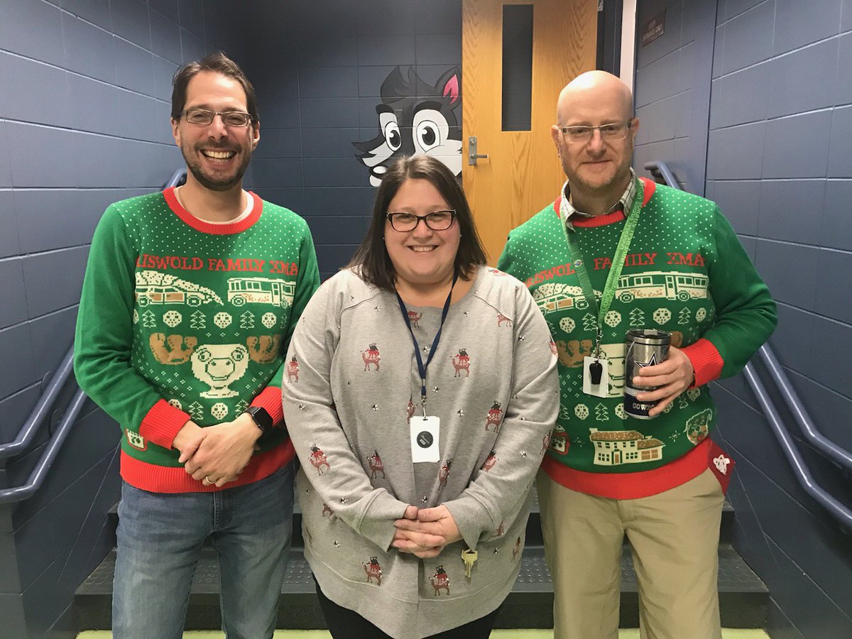 Ending 2019 with some twinning ugly sweaters! Happy Winter Break! #thisisavon <a href="/BrookRoaring/">Roaring Brook School</a>