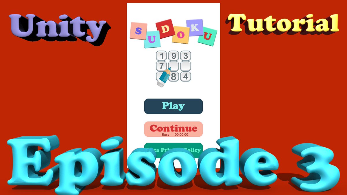 CodePlanStudio's tweet photo. Sudoku Unity Tutorial - Episode 3 https://t.co/GUIR5TTo5B via @YouTube #gamedev #sudoku #TutorialVideo #Tutorial #screenshotsaturday #MobileApp #unitytuts #unity3d #unitytips #Android #iOS #gameprogramming #indiedev https://t.co/g3JuytikfH
