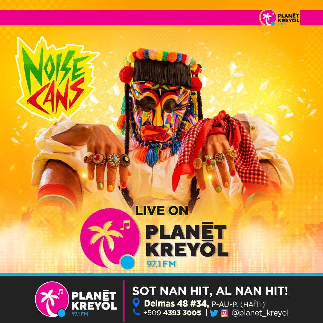 planetkreyol971's tweet photo. NOISE CAN is live on Planet kreyol. Tune in now 97.1 FM!!🔥🔥🔥 #noisecan #planetkreyol #planetshows #hitsouhit #hit #news #shows #radyomoman #radyopaw #radio #media #news #entertainment #haiti https://t.co/3zVJpKlzh2