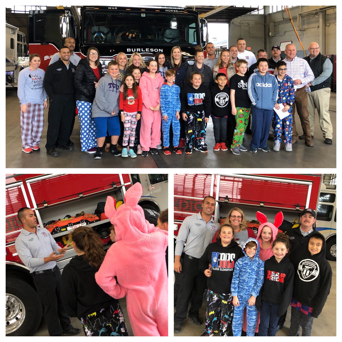 epauley804's tweet photo. Today, our Bears brought their homemade holiday treats &amp; cards to our community’s first responders! Love their passion for giving back to others &amp; their servant hearts ❤️🐻🖤 #bloomin304 https://t.co/LiJidn7jCY