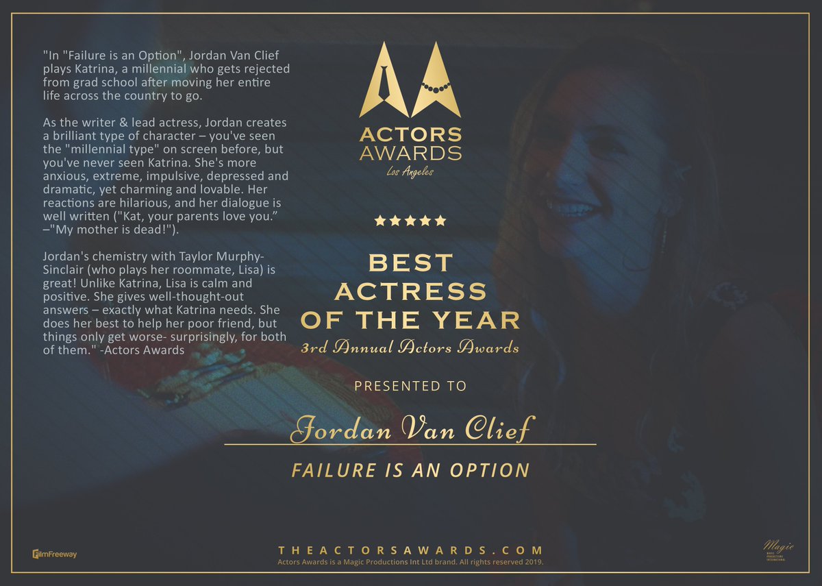 3rd Annual Actors Awards - The Winners! Full list: theactorsawards.com/2019 Submit your film: filmfreeway.com/actorsawards