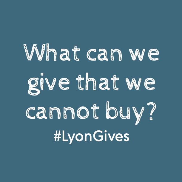 Join us in our first Winter Break Family Inquiry! Together we will answer the question "What can we give that we cannot buy?" For directions and details visit tinyurl.com/LyonGives or check you child's backpack! #LyonGives #LyonLearners #WeAreD34 #InquiryMindset #WinterBreak