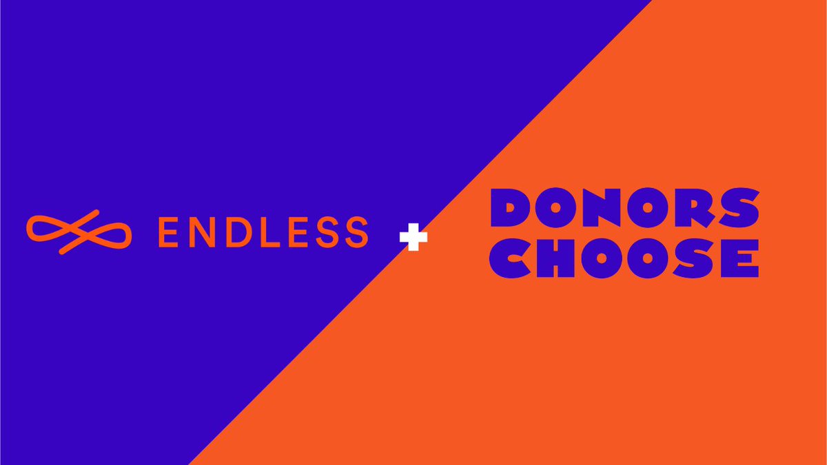 endless_global's tweet image. We're excited to announce our partnership with @DonorsChoose to support creative #coding projects in classrooms nationwide. You can make your own contribution here: bit.ly/2RQ96lF