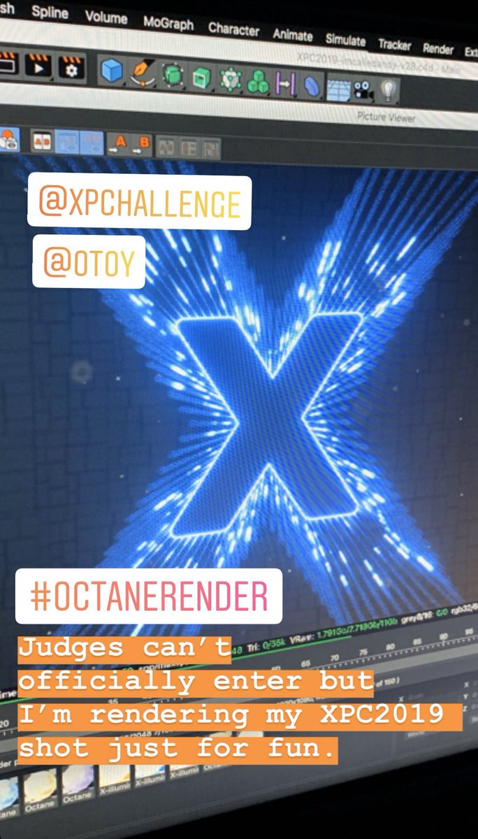 imcalledandy's tweet image. Judges can’t officially enter but I like to go through the same process as the contestants so I’m rendering my @XPChallenge #XPC2019 shot just for fun.

@otoy @insydium @maxon3d #octanerender #xparticles #c4d