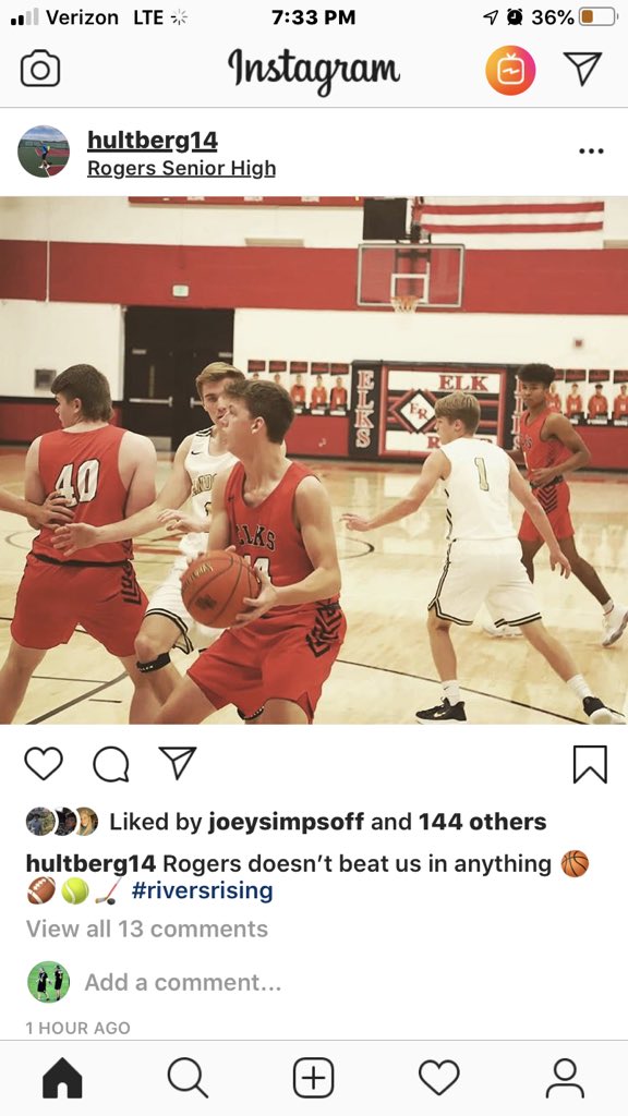 Alexpearson01's tweet photo. Really thought they woulda learned the first time... @Elk_River_Elks https://t.co/qQu3l43Rge