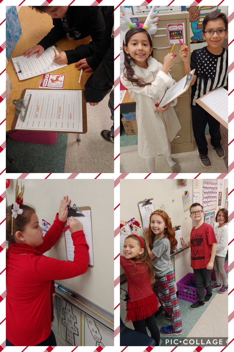 Christmas Scavenger Hunt to wind up our week! #VogelProud #VogelESISD