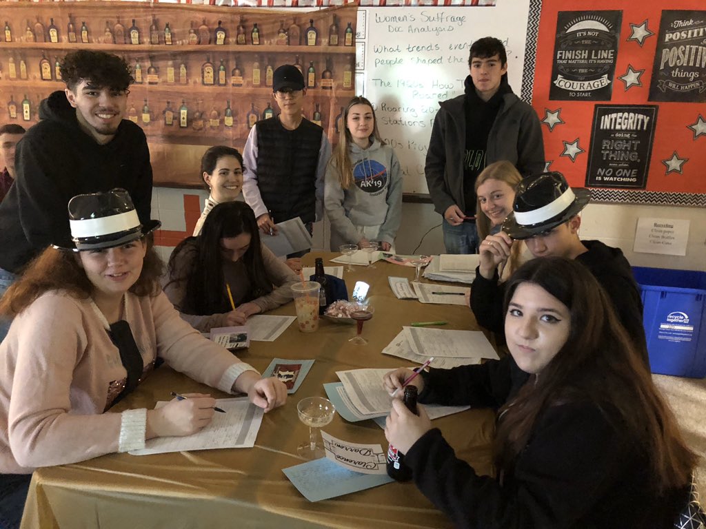 OakerSocStud (@oakersocstud) on Twitter photo Students were socializing as key figures from the Roaring 20’s in Mrs. Papa’s “speakeasy” today! <a href="/CoventryOakers/">Coventry High School</a> #RoaringTwenties Students were socializing as key figures from the Roaring 20’s in Mrs. Papa’s “speakeasy” today! <a href="/CoventryOakers/">Coventry High School</a> #RoaringTwenties