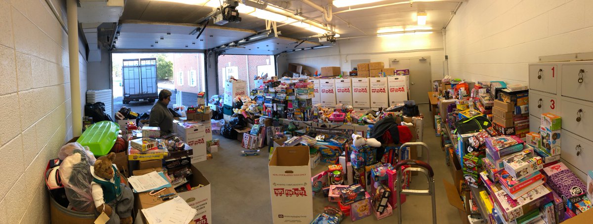 UGPD's tweet photo. @ugpd concluded our @ToysForTots_USA drive We have been blessed with tremendous support year after year, Thank You. We delivered the last of the hundreds of toys to Barb Jansons at Lower Salford Police Department. Santa might be jealous. https://t.co/QaRYcYoWoh