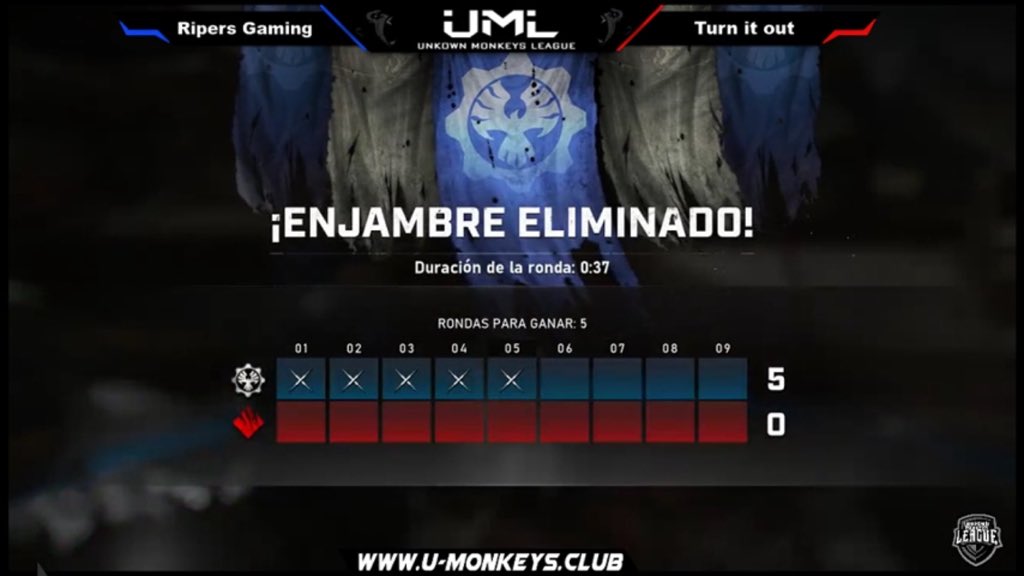Ripers_Esports's tweet photo. El día de ayer La gran Escuadra de #RipersGaming 🆚 #Turn_it_out ganamos con una Victoria de 5-0 en la #MonkeysLeague
#GoRipers #RipersBeast #RipGaming https://t.co/BtZvFsnVK3
