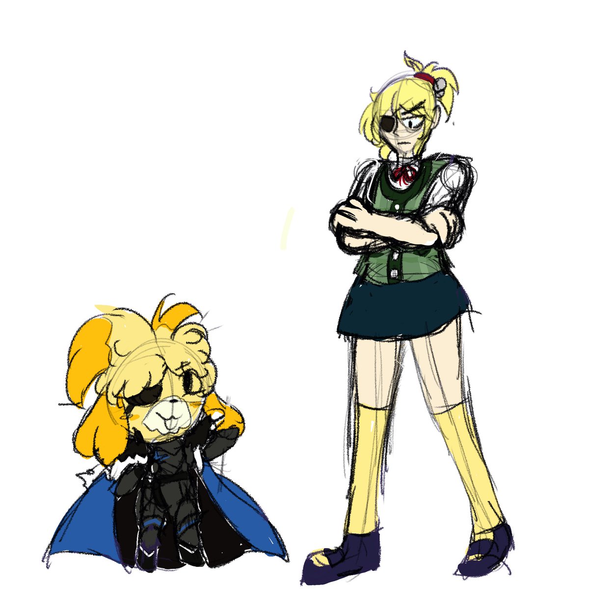 HiddenHope44's tweet photo. It’s Isabelle and Dimitri’s birthday so why not prove to the internet that my rights should be taken away? Also expose that I can’t draw arms crossed- the horror I know

#nintendo #Isabelle #Dimitri #isabelleac #dimitrife #animalcrossing #fireemblem https://t.co/b0Rma89yNJ