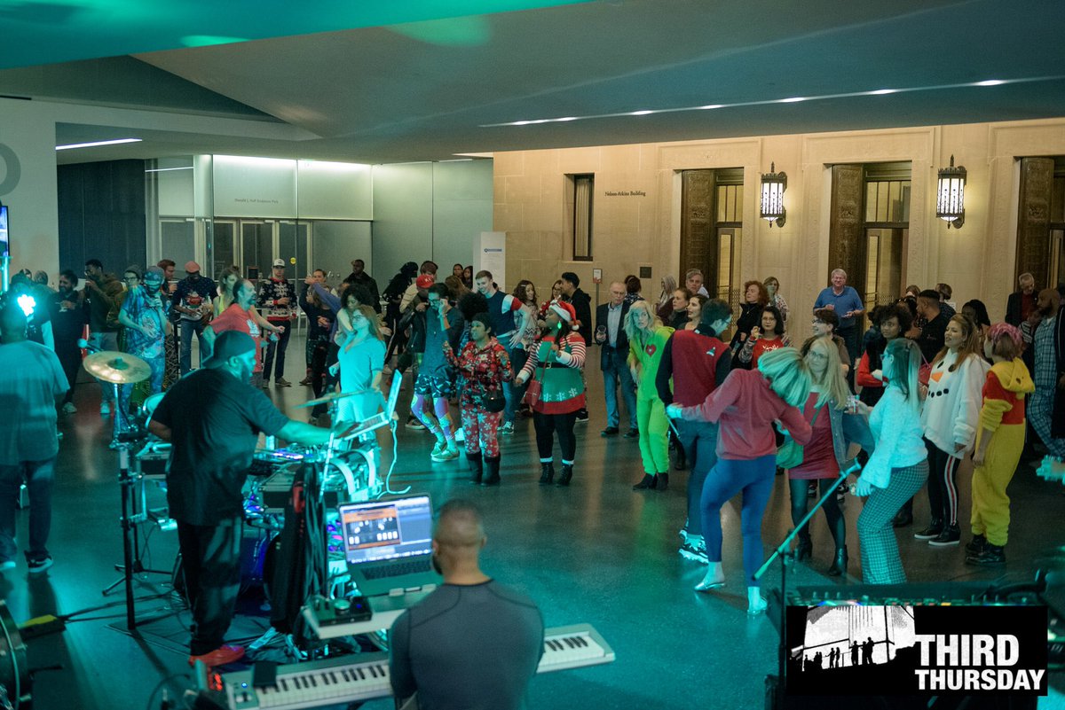 nelson_atkins's tweet photo. That’s a wrap on another year of #ThirdThursdayKC events. Thanks for coming to Pajama Jam. Photos are on Flickr https://t.co/XPStw7BPqF. We’ll see you January 16 for our annual Shuttlecocks &amp; Superheroes. https://t.co/QstMSSWAZQ
