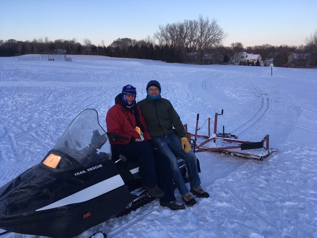 Special thanks to Coach David Paulson and Tom for grooming a XC trail for our kids.  SO much easier to ski and much appreciated!  👍❄️⛷
