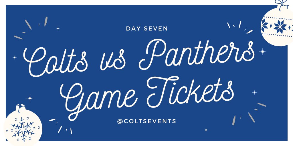 ColtsLife's tweet photo. Happy #BlueFriday AND day seven of 12 Days of Giveaways! Who wants @colts tickets?!?

RT for a chance to win🚨⬇️ https://t.co/goPjf2oEDg