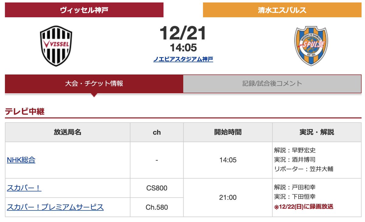 ボランチ ウイイレアプリ攻略サイト 天皇杯準決勝 放送予定 ヴィッセル神戸 対 清水エスパルス 地上波での放送あり 12 21 土 本日 14 05キックオフ コメント ビジャ 公開となった13日と17日のトレーニングではともに別メニュー 天皇杯