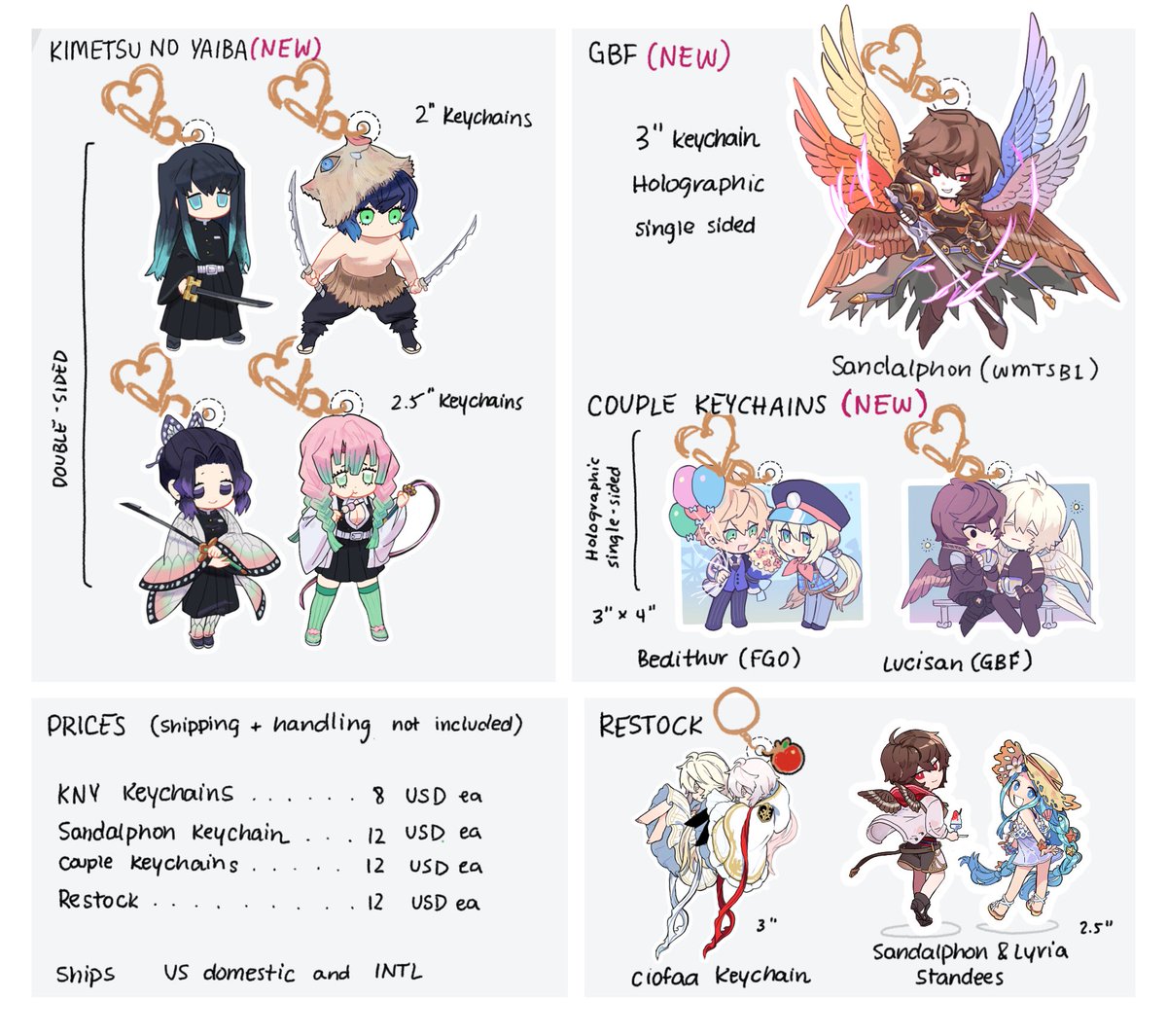 Here's the shop catalog! I'll open it at 12am PST. 