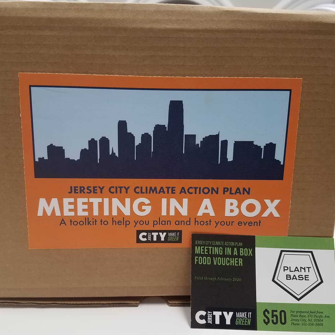 JCmakeitgreen's tweet photo. Host a #JCClimateAction2020 Meeting In A Box in your community and we will provide you with a food voucher for Plant Base Market for your meeting! It's a great way to talk about climate change with friends a neighbors. Limited supply! Sign up now by emailing makeitgreen@jcnj.org https://t.co/uIxMLGX9eg