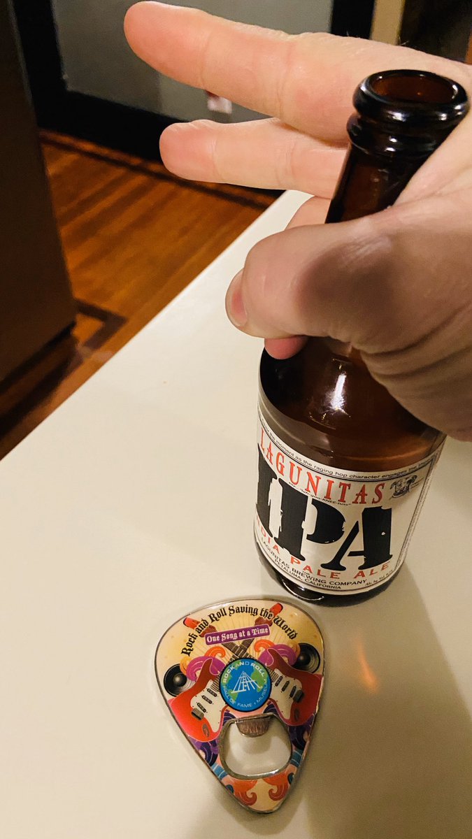 MrAleChild's tweet photo. @RunnerWineBeach I’ll see your well deserved clear liquor and fancy toes and raise you one IPA and a RRHOF bottle opener. #tfgif #offuntilnextyear https://t.co/YELLmbaTnT