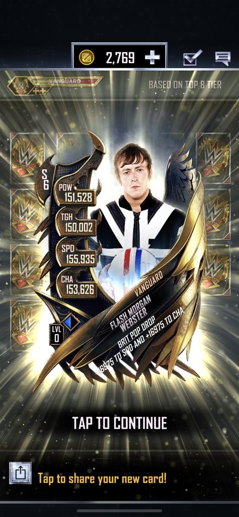 MrDynamite_26's tweet photo. 27th Tier Pull #FlashMorgan and another #kotrwin with a @NXTCiampa reward single #WWESuperCard
π€π½ππππ€π½that ends my night!!! https://t.co/shBEfrbC1y