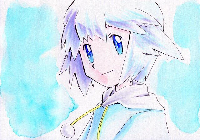 #これを見た人は水色又は青色と白色の混ざった色の画像を貼れ 