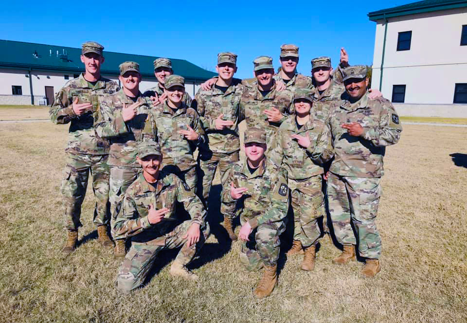 SFASU's tweet photo. By placing second at the Apache Brigade Head-to-Head Ranger Competition, the SFA ROTC Ranger Challenge team advances to the Sandhurst Military Skills competition, taking place at the U.S. Military Academy. Only 16 teams out of 274 ROTC programs qualified.

#20ThingsFor2020 https://t.co/DkePcJLmUp