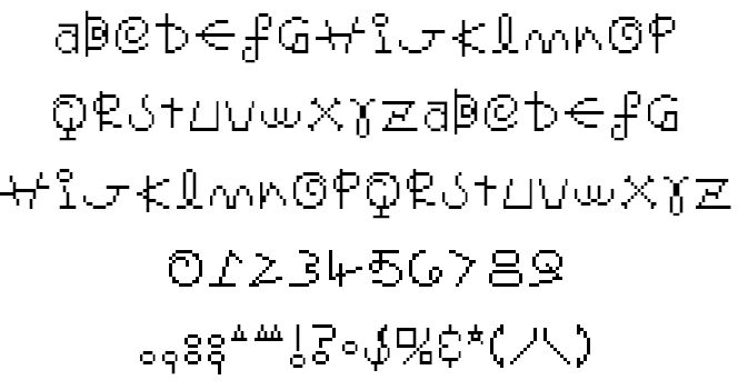 ThisIsFonts's tweet photo. #fontreview: Mr. Saturn Font from #EarthBound

Requested by: @TheBlueBulbear 

Oh brother... It's like a child's handwriting if they were told to write like an alien. Cute, but not very practical or useful. I give Mr. Saturn's Font a 3/10 #fontscore purely due to its unique charm https://t.co/KlmnZVER10