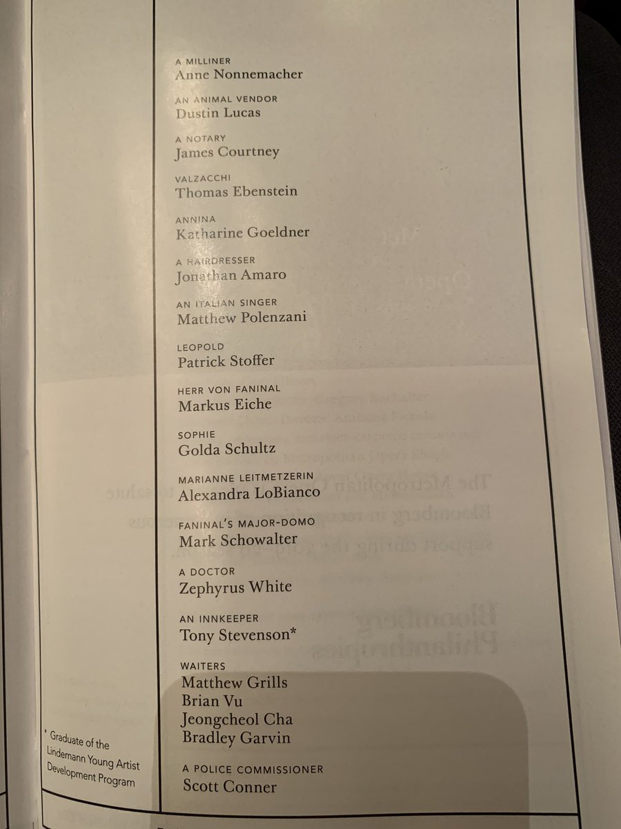 A bit of a scramble to make the early curtain but this is a perfect start to vacation. Gorgeous cast. Tx3 @MagdalenaKozena #CamillaNylund @GGboeck @SchultzGolda @polenzanitenor #MarkusEiche @SirSimonRattle @MetOperaChorus @METOrchestra @MetOpera #DerRosenkavalier