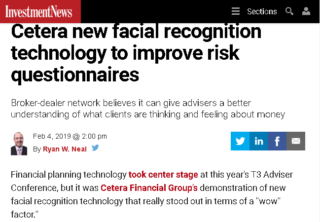 CeteraFinancial's tweet photo. At #T32019 @ryanWneal said, “Cetera's Decipher platform was the coolest piece of adviser fintech I've seen in four years of attending T3...” Read the full recap in @investmentnews @ https://t.co/m8KI6lO7xV #CeteraTop10 #flashbackFriday https://t.co/EpnE5sxMX9