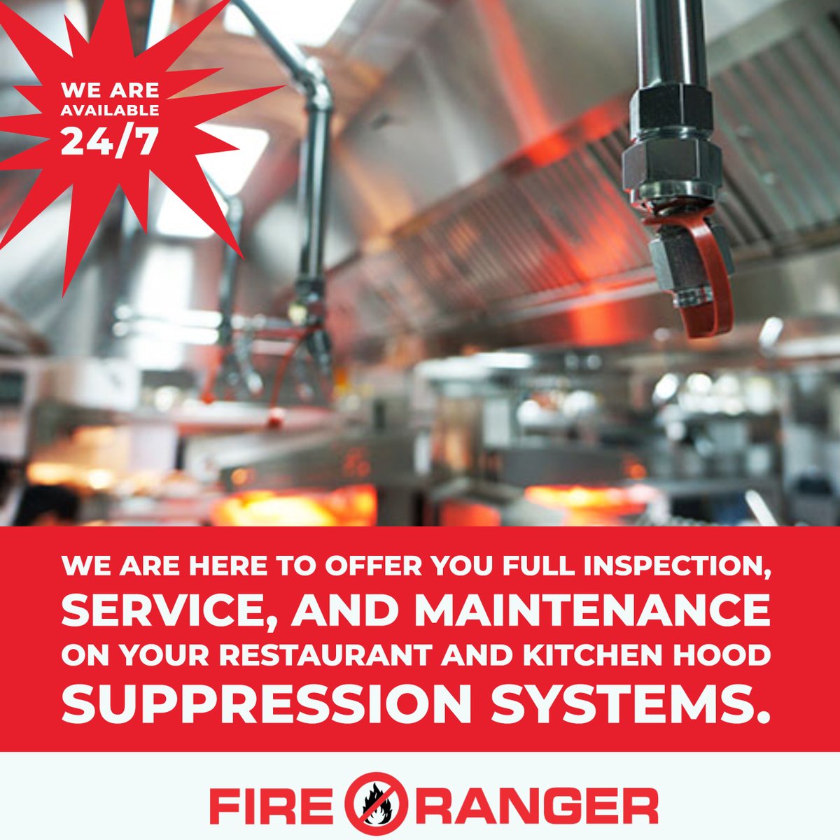 FireRangerFL's tweet photo. Fire Ranger is here to offer you full inspection, service, and maintenance on your restaurant and kitchen hood suppression systems📍. 
Call us now to schedule your appointment  📞(954) 566-5430 💥
#Fireranger #FireSafety #Florida #SouthFlorida #Service #Miami #WestPalm https://t.co/wmH5Bpamfb
