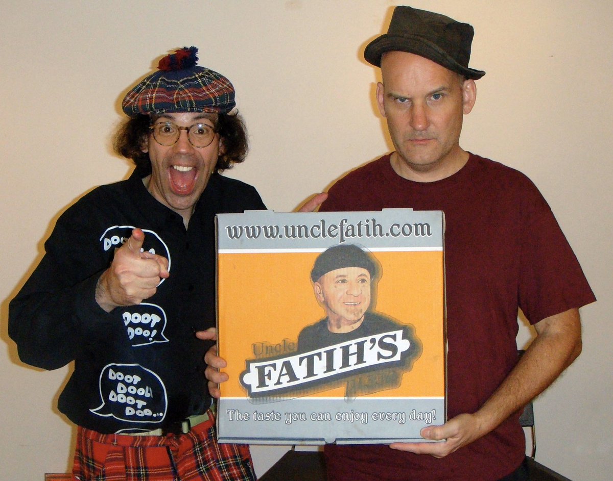 nardwuar's tweet photo. Live at https://t.co/ZaK7z8Fr33 doing a special on Hardcore music ! Doot doo ! https://t.co/3cGiT3OiS3
