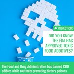 Image for the Tweet beginning: The FDA has banned CBD