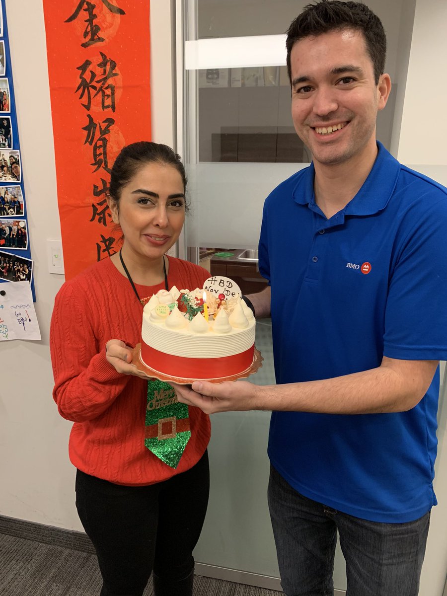 Happy Holidays from Team Park Royal! Continuing our tradition, we celebrate with a Christmas Potluck! 🎄 ❄️ ⛄️ 🍗 🍕 

Happy Belated Birthday to all the November/December Babies! 🎂 🎂 🎂 #boldlygrowthegood #xmas #potluck #proudtoworkatbmo