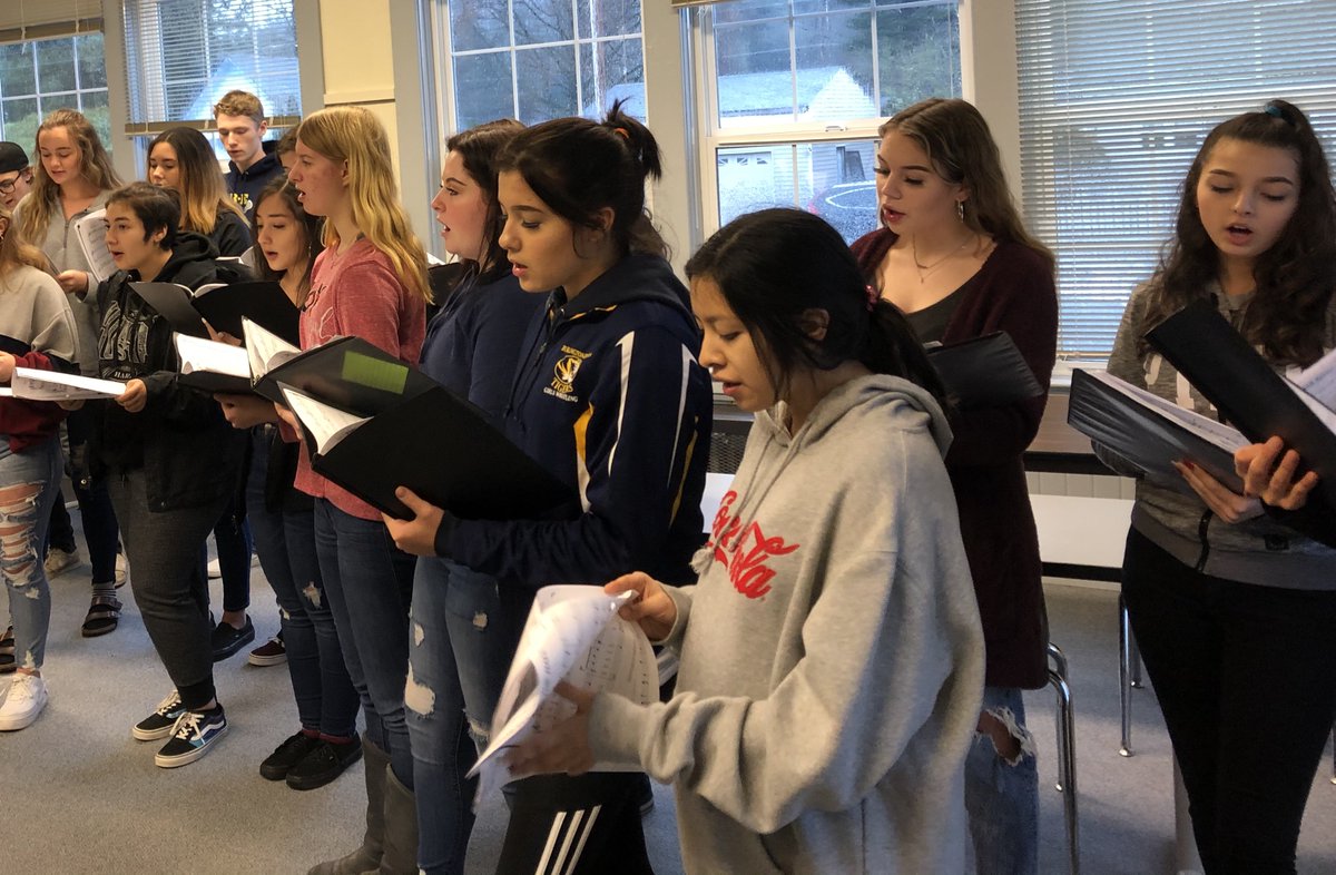 b_eschools's tweet photo. B-EHS Choir serenading the District Office today. Amazing! #TalentedTigers #WeAreBE https://t.co/9NPxPPPSox