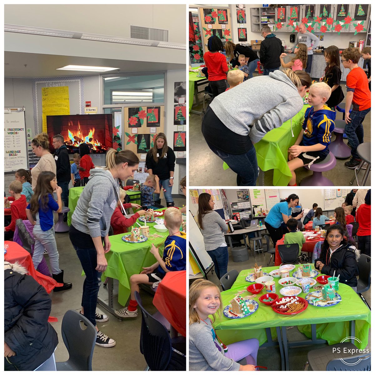 BaumgartnerRCSD's tweet image. Wonderful time of the year. Making gingerbread houses and snowball toss game. @RCSDOrchard #RCSDChampions #rcsdk8