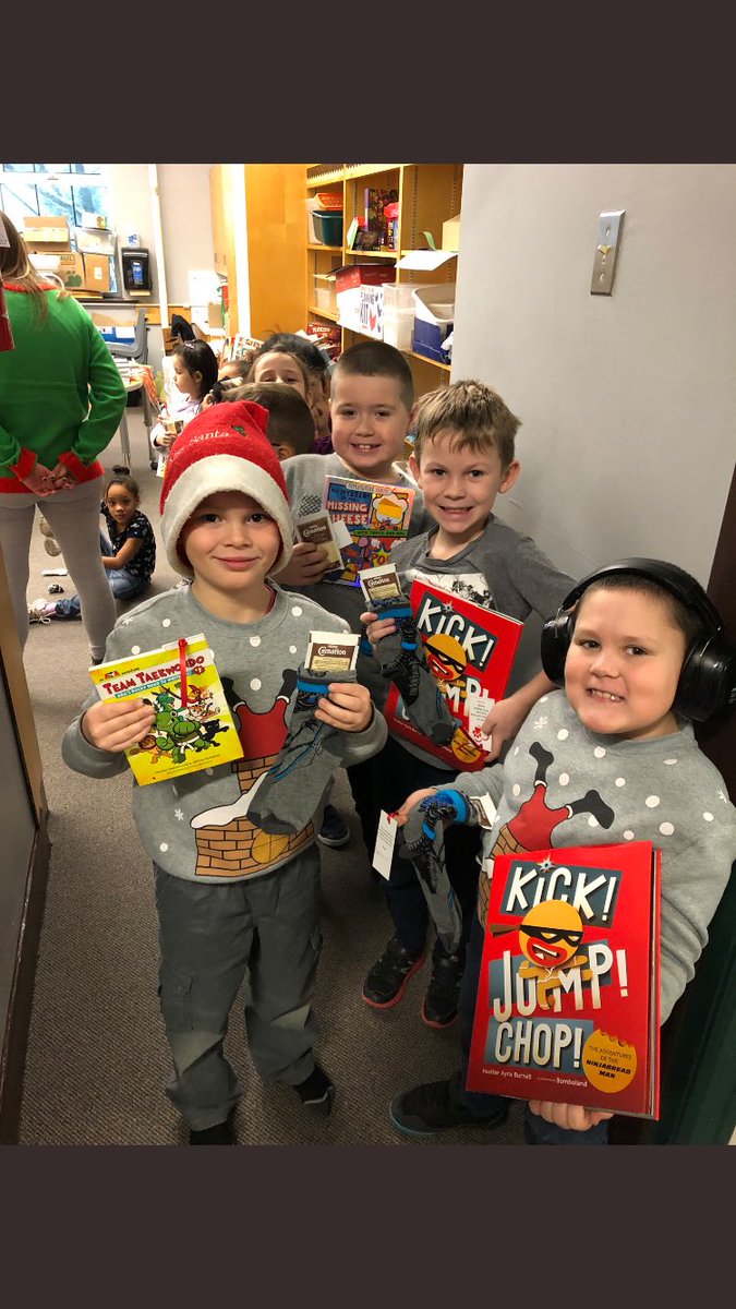 This week @WHBallardnews was thrilled to continue our #WHBallardReads journey with the support of <a href="/ancasterhigh/">Ancaster High School</a> <a href="/jeffzwolak/">Jeff Zwolak</a> and <a href="/PrincipalHeath/">Jenn Robertson-Heath</a> we  are ready to cozy up with warm socks and a new book to read! Happy winter break activity!