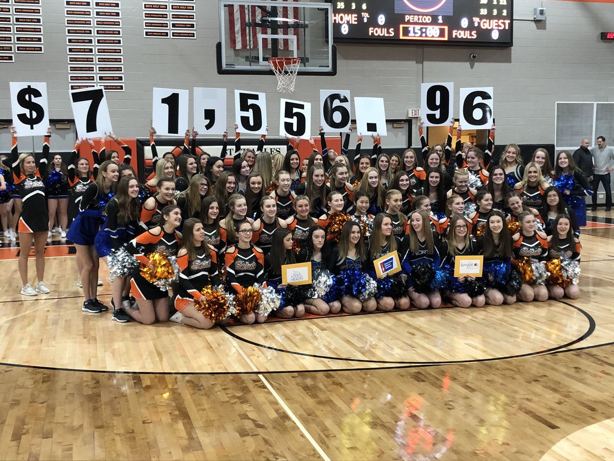 STCEathletics's tweet photo. Congratulations to the St Charles East &amp; North Dance teams on raising $71,556.96 for this year’s Kick-a-Thon to help fight cancer. What a great accomplishment! #WeStCharles @StCharlesEast @StCharlesNorth @StCharlesD303 https://t.co/MKspvED8at