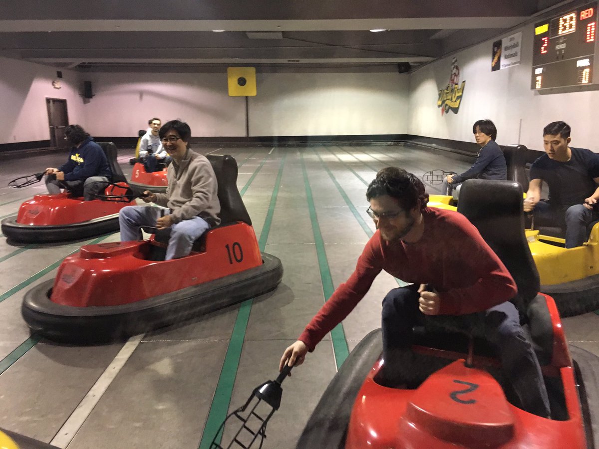 shulab_gatech's tweet photo. One more #tbt! Whirlyball really highlighted who in our group has hand-eye coordination skills. https://t.co/ALAP2jInZA