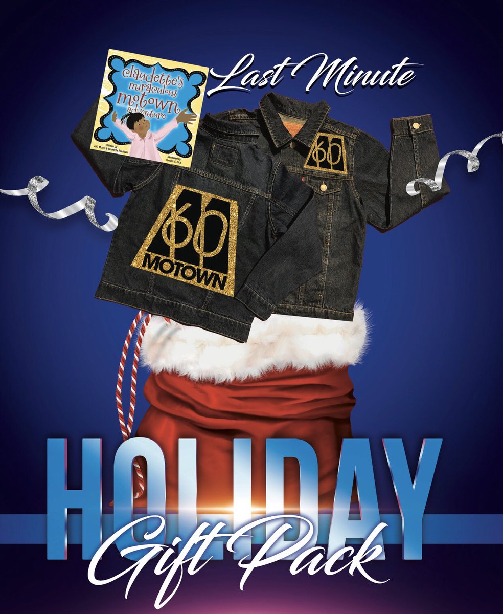 CMMAdventure's tweet image. Limited edition – exclusively designed - @motown 60 Jacket for Children Gift Pack includes a copy of Claudette’s Miraculous Motown Adventure Book. --&amp;gt; For Xmas Delivery Purchase by 12/22/19 - 12:00 noon PST. All links for purchase at my FB page! --&amp;gt; facebook.com/TheFirstLadyOf…