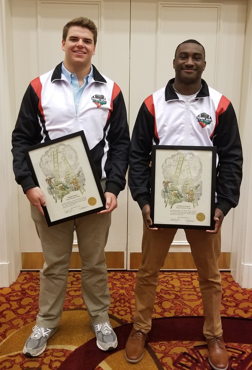 <a href="/BriggsKearse/">Briggs Kearse</a> <a href="/DeshawnWatson20/">Deshawn Watson</a> at 2019 Shrine Bowl Banquet, I'm so proud of these young men. #WARHORSESTRONG