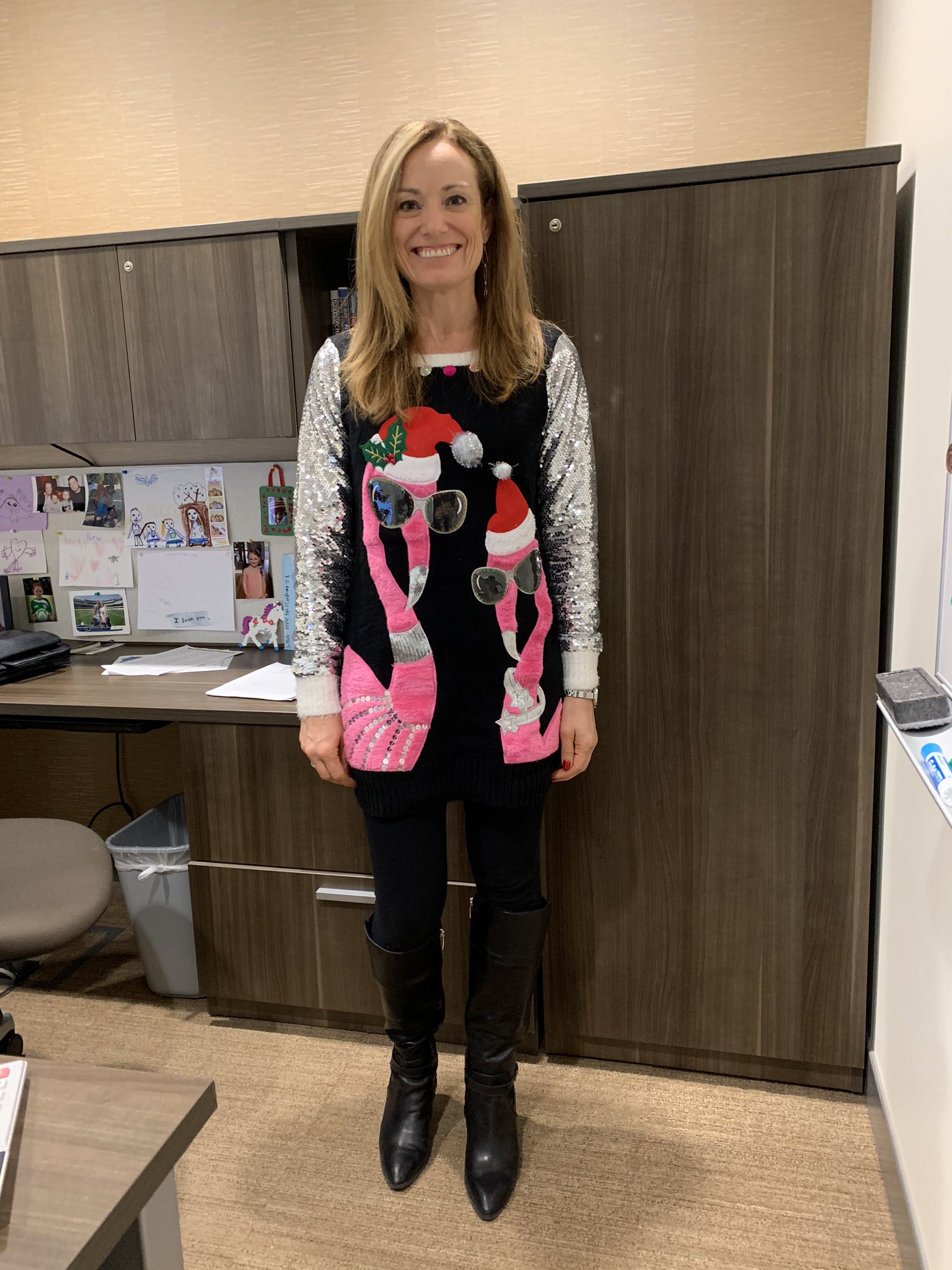 Flamingo christmas sweater target discount