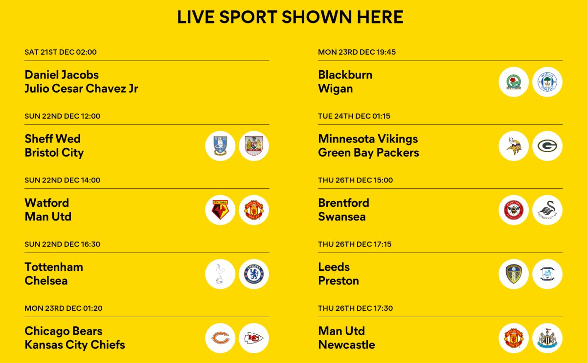 Some festive sport for you all to relax to <a href="/Grosvenor/">Grosvenor</a> Stockton.  Boxing on late Saturday night, football and NFL to keep your Christmas spirits high.  Late food, later bar, LATEST PARTY! 
Think 25 policy in operation.
matchpint.co.uk/view-grosvenor…