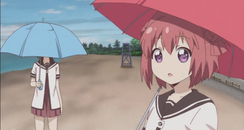 Twitter 上的 もりっつ 1日目東ユ32a ゆるゆり オープニングの舞台となった富山県高岡市にある松太枝浜海水浴場にやってきました 多少の差異はあるものの 見張り台 ベンチ 建物位置が一致していて ここが聖地のようで間違いなさそうです T Co