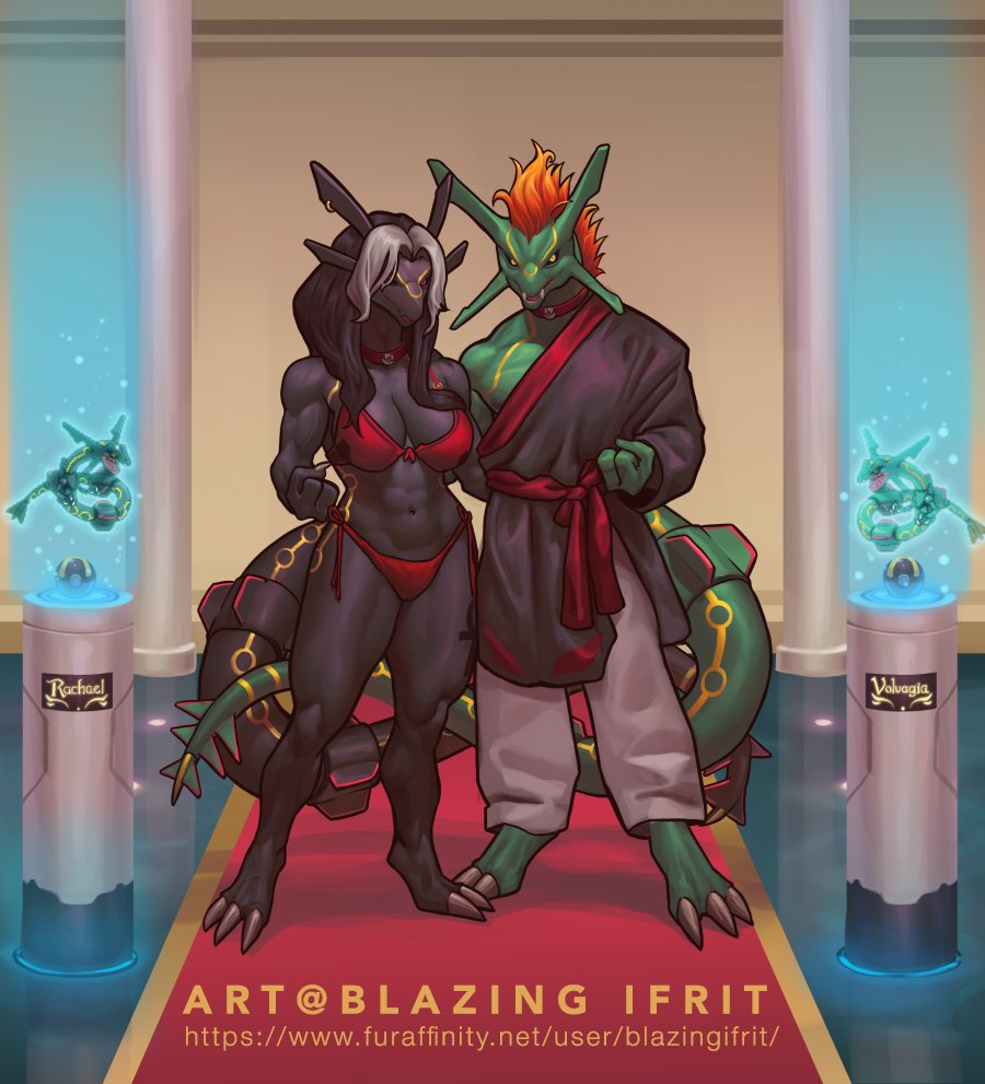 ADOPT CLOSED - Hisui Rayquaza shiny by maralmok -- Fur Affinity