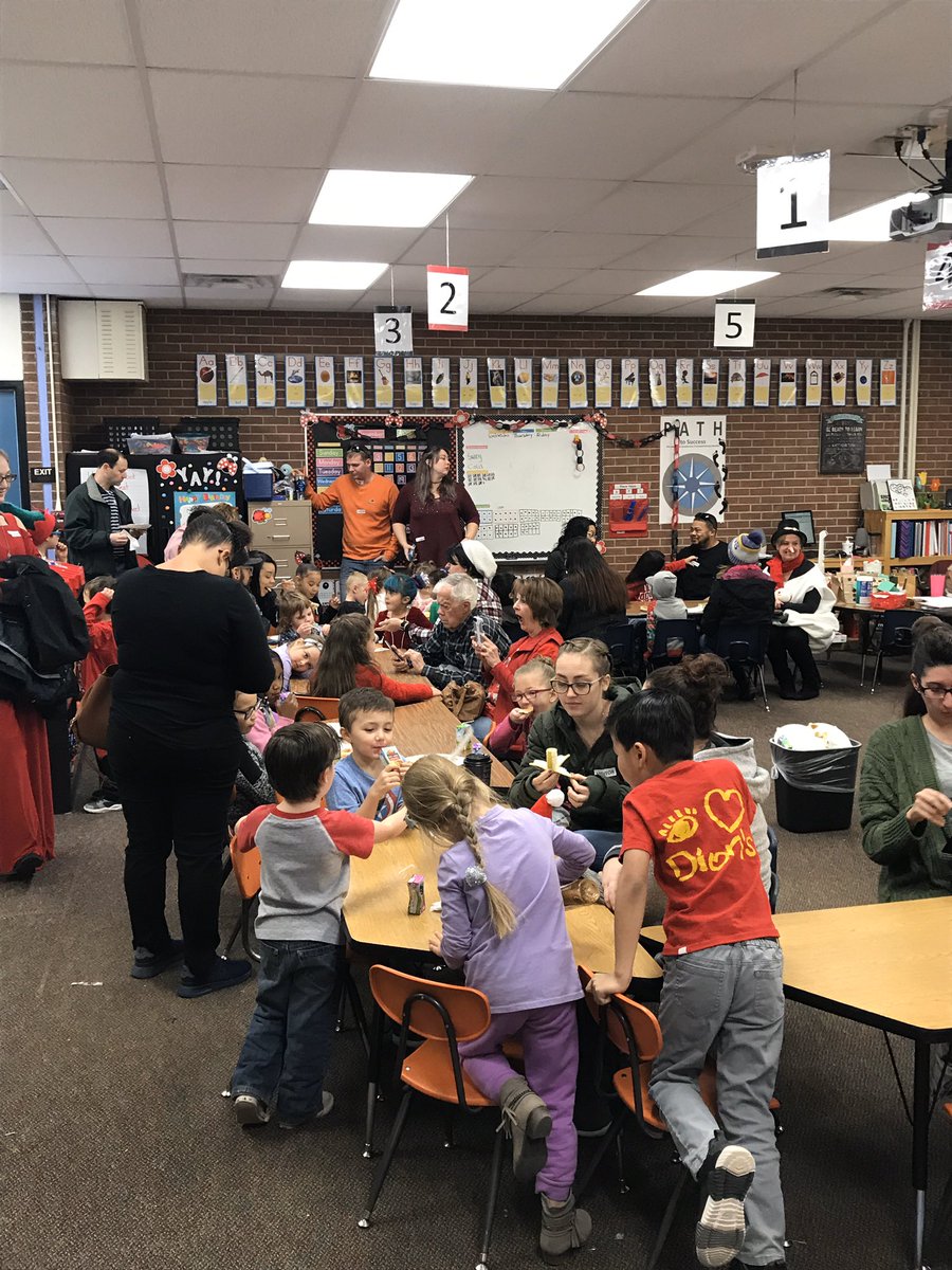 CSSD11Fremont's tweet photo. Kindergarten teachers hosted a pancake breakfast and holiday celebration at Fremont! Thank you for bringing our families together! @CSSD11 https://t.co/mMtKWsiqSC